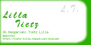 lilla tietz business card